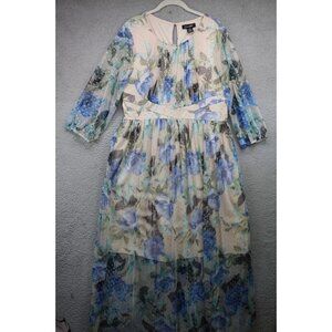 Candalite Mesh Sheer Sparkling Maxi Dress-Size XL-Fairy-Cottagecore-Lined